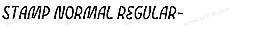 Stamp Normal Regular字体转换 Stamp Normal Regular字体转换